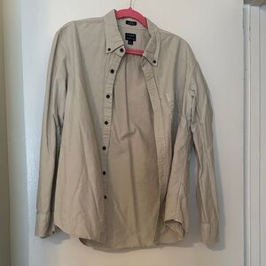 J. Crew Light Tan Button-Up Shirt